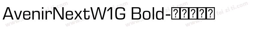 AvenirNextW1G Bold字体转换